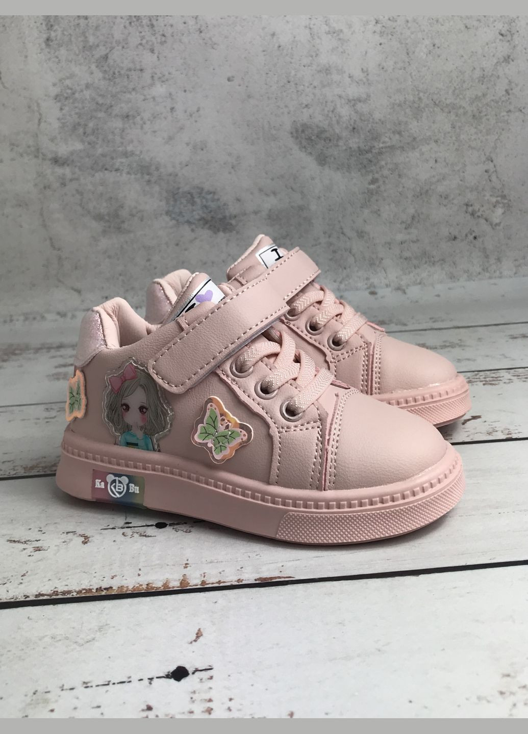 Рожеві осінні кросівки хайтопи дитячі для дівчинки рожевий (783) Clibee