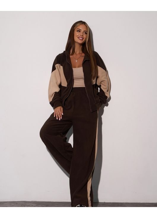 Утепленный флисовый костюм со вставками ISSA PLUS (358071429)