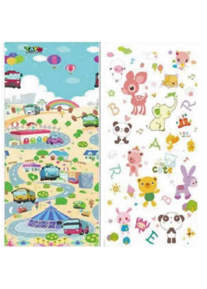 Килимок ігровий (ТЕРМО) 2-х сторонній EVA D-30122 180х200х0.8см, в сумці (6900066351389) No Brand (352069805)