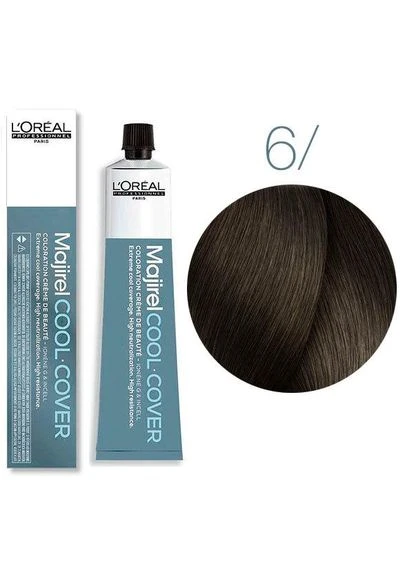 Стійка фарба для сивого волосся 6 Темний блондин Majirel Cool Cover L'oreal, 50 мл L'Oreal Professionnel (396347003)