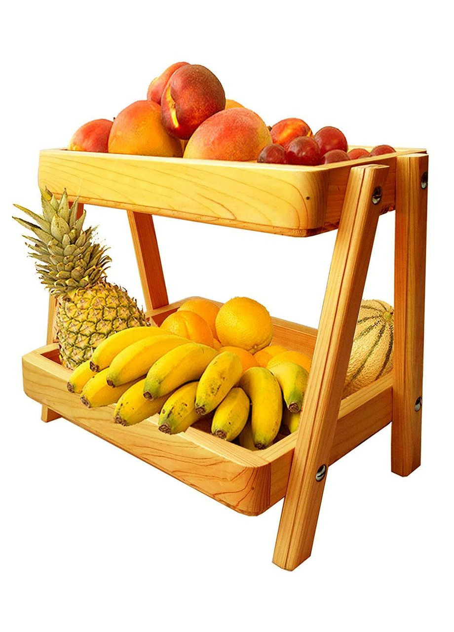 Лоток для овощей и фруктов из дерева Турнепс карри (ЯХО-002803) No Brand (327845762)