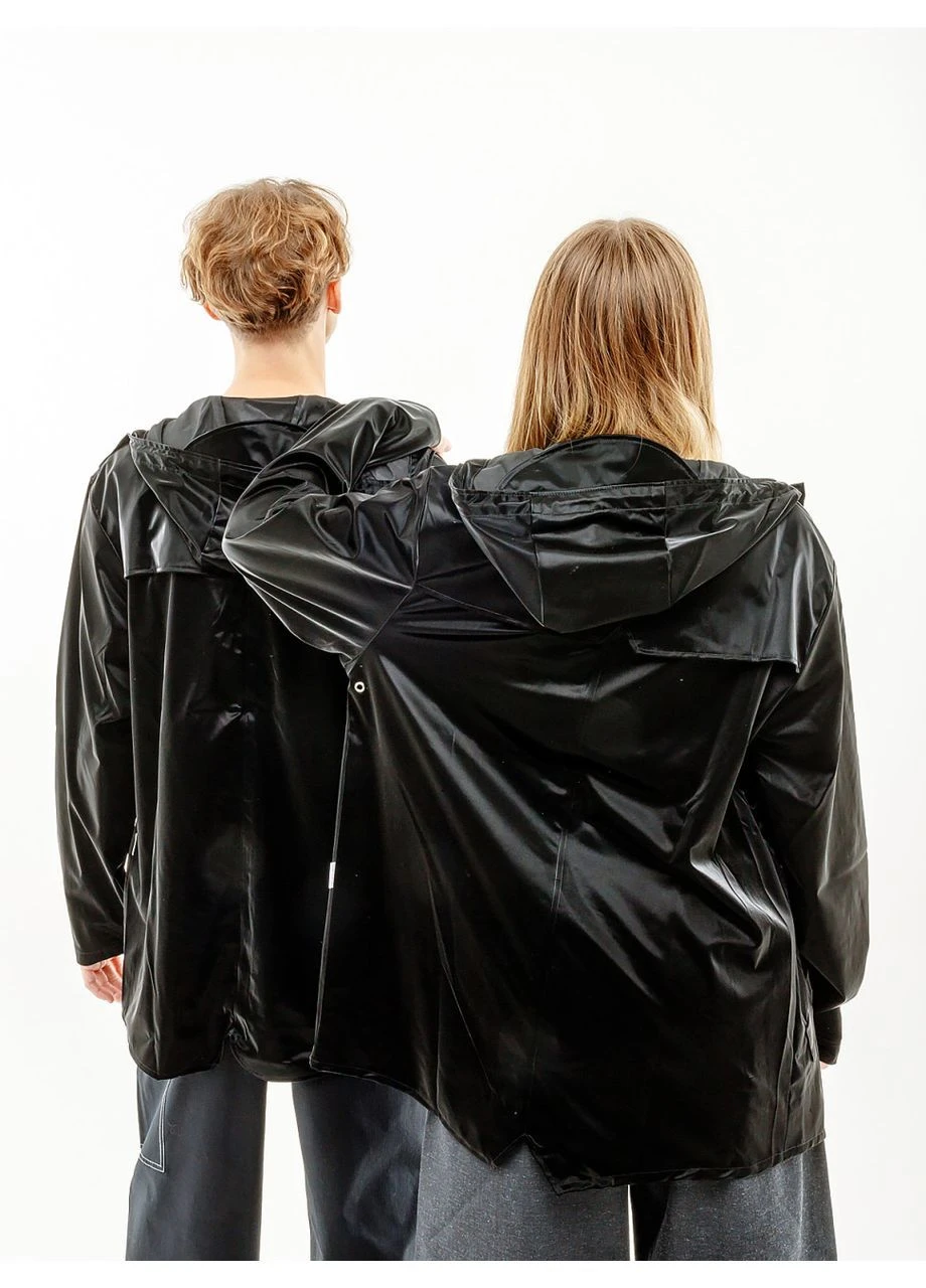 Чорна демісезонна куртка jackets 1201-velvetblack Rains