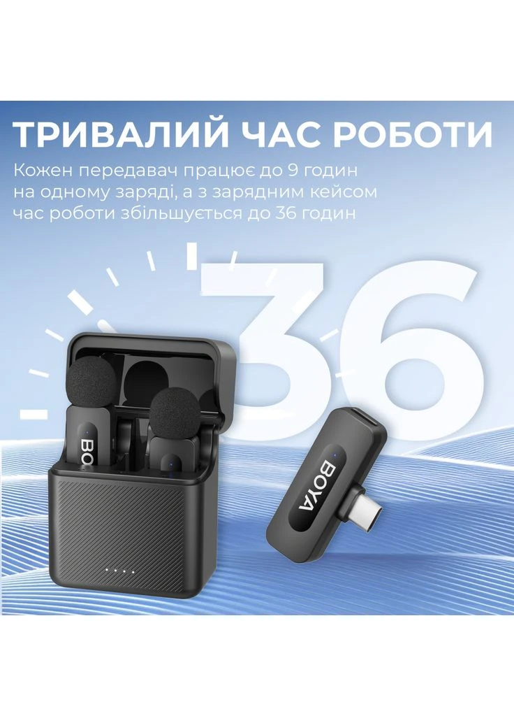Мікрофон BY-V30 Type-C Black (BY-V30) Boya (400414874)