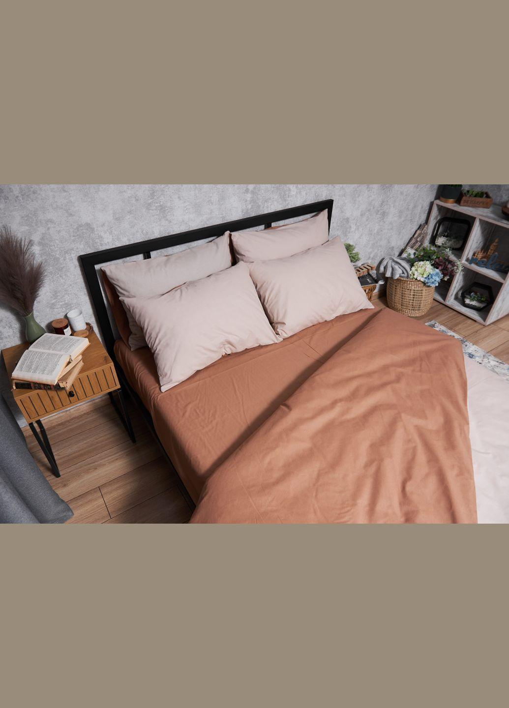 Комплект постельного белья Бязь Gold Люкс «» семейный 143х210х2 наволочки 2х70х70 (MS-820004577) Moon&Star Brown Blanc (293147826)