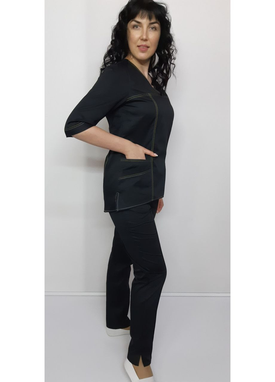 Женский медицинский костюм Ласточка котон три четверти рукав 46, No Brand (361360043)