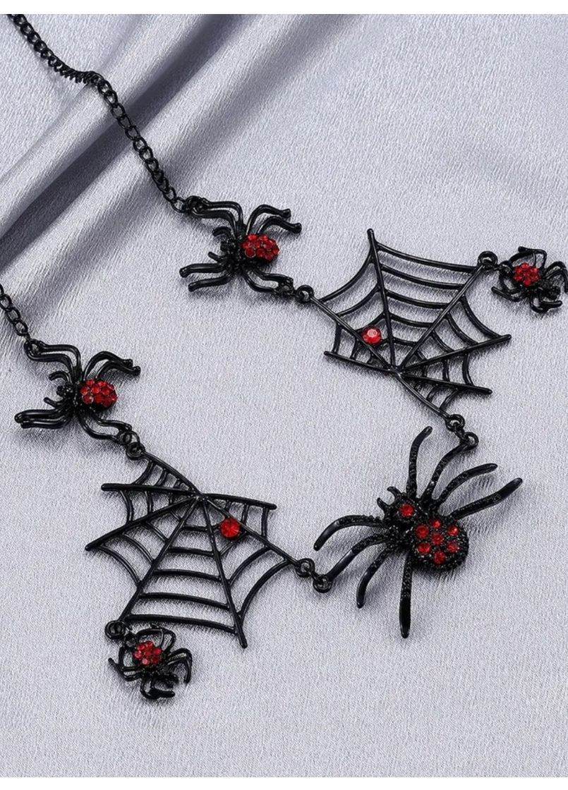 Готичне кольє хелловін павук, павутина, 1478 No Brand (362453643)