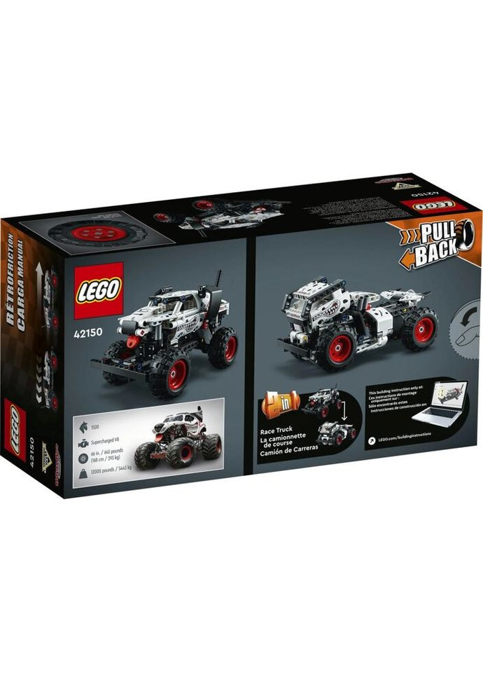 Конструктор Technic Monster Jam Monster Mutt Dalmatian 244 детали (42150) Lego (281425423)