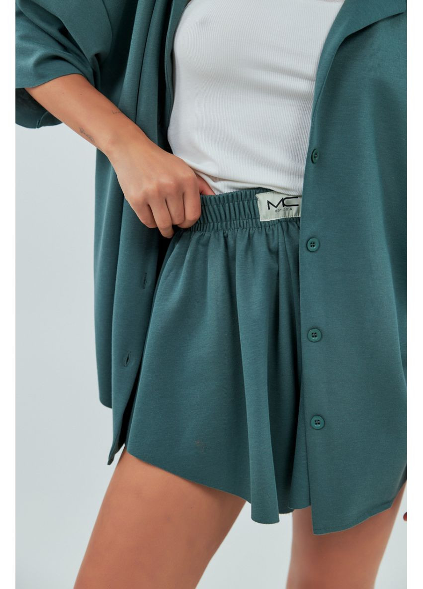 Трикотажный костюм с шортами и рубашкой Lurex Комплект двойка (370377264)