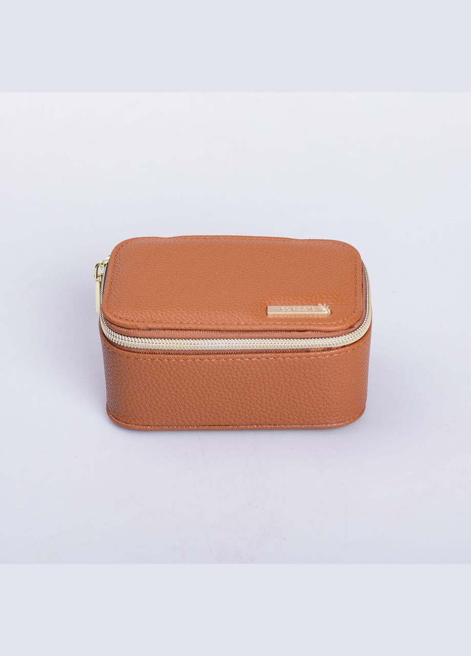 Скринька для прикрас з еко шкіри на блискавці міні органайзер для ювелірних виробів HP-5-26BR Yiwu (325922776)