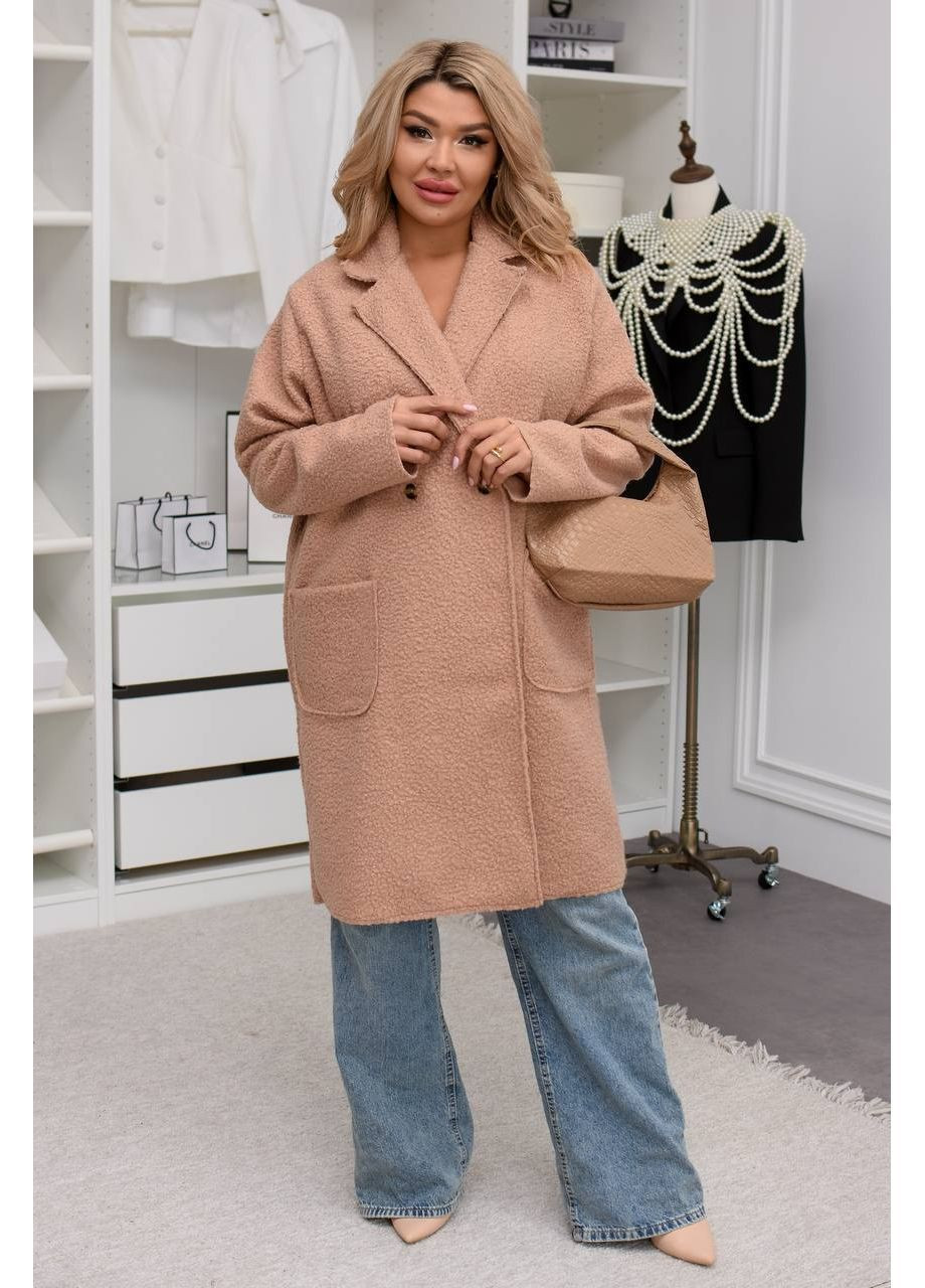 Темно-бежеве демісезонне Жіноче пальто Гермес