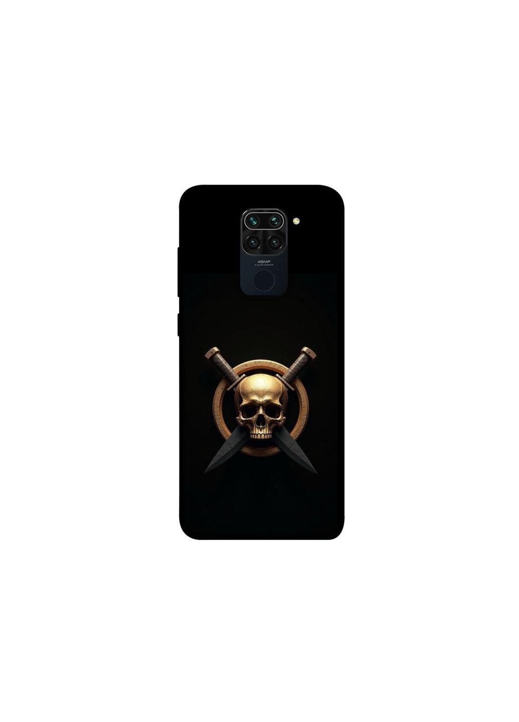 Чохол на Xiaomi Redmi Note 9 / Redmi 10X Golden Skull Frontalka (354223529)
