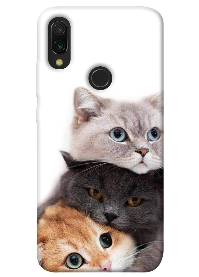 Чохол з принтом для Xiaomi Redmi 7 / на Ксяомі, сяомі, ксіомі редмі 7 Три коти No Brand (339064988)