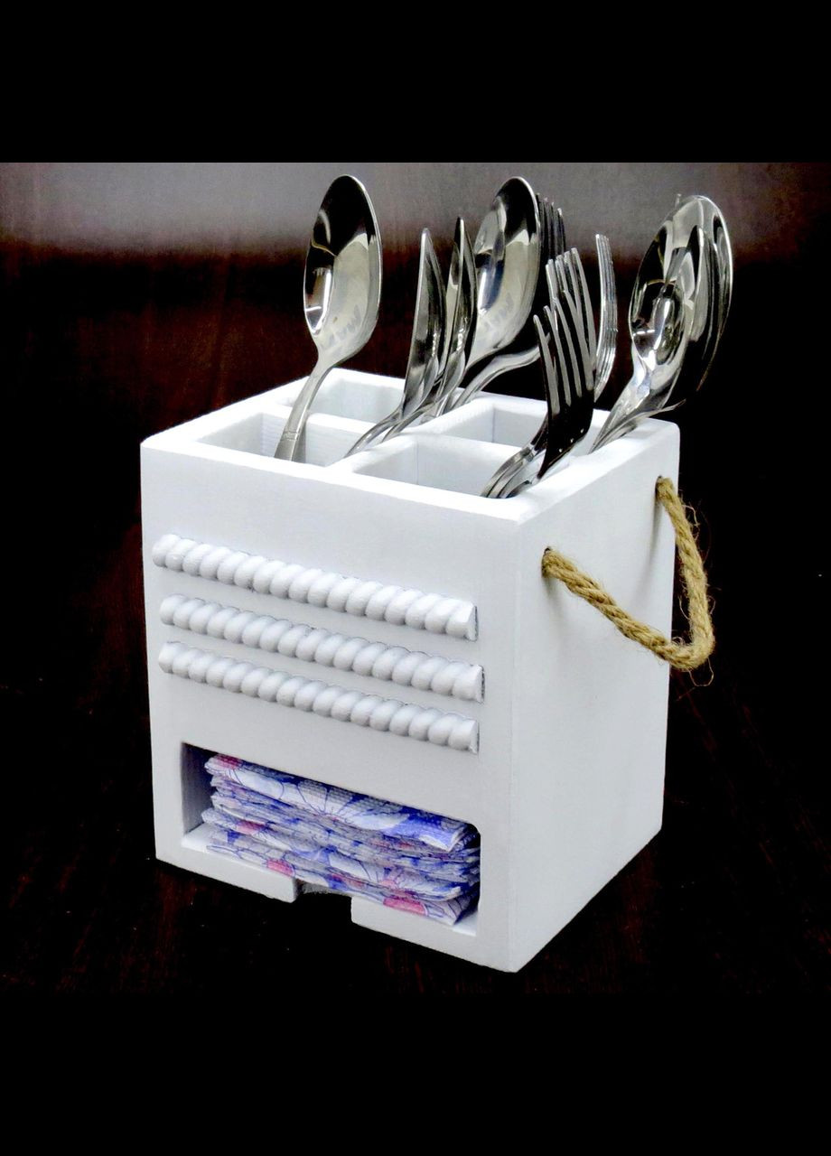 Підставка для столових приборів з дерева Піасера зефір (ПСП-001120) No Brand (327425226)