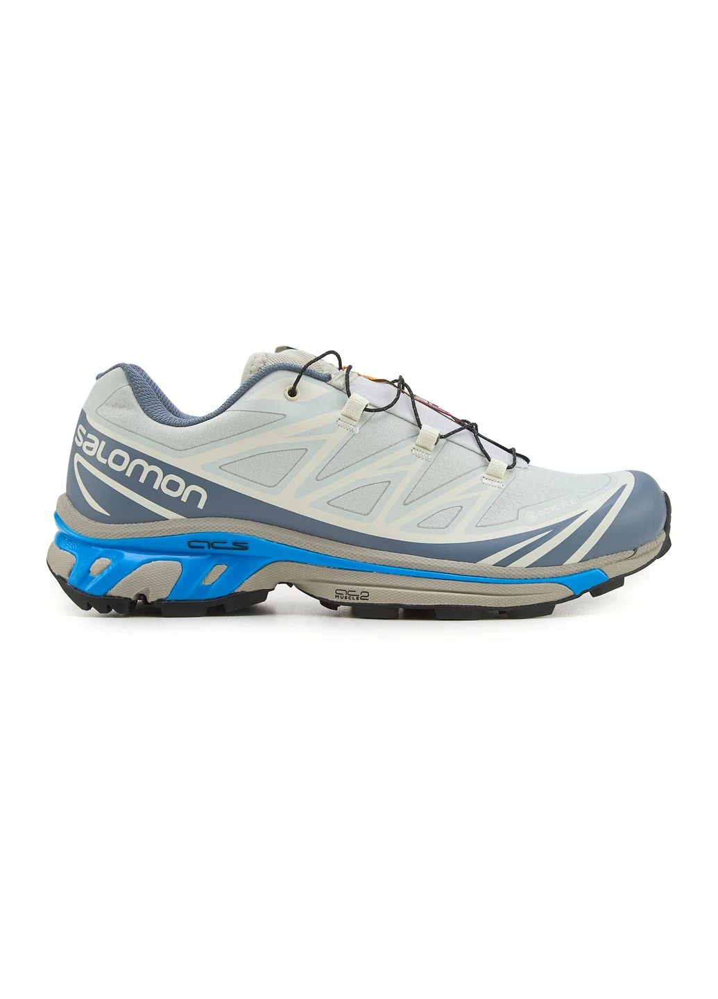 Белые демисезонные кроссовки мужские salomon xt-6 gtx white grey blue саломон хт 6 белые No Brand