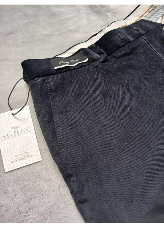 Темно-синие демисезонные прямые брюки Marks & Spencer