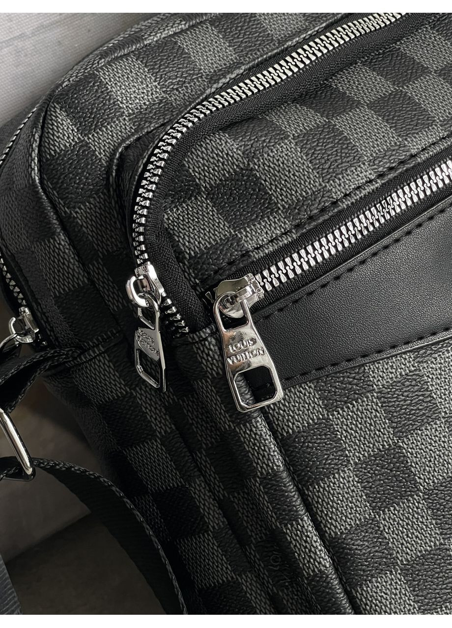 Мужская сумка мессенджерчерез плечо в клетку No Brand (369934935)