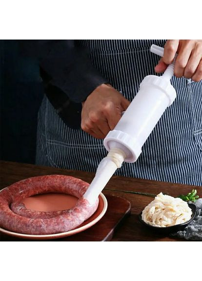 Шприц колбасный пластиковый с 2 насадками SAM-001W No Brand (366546925)