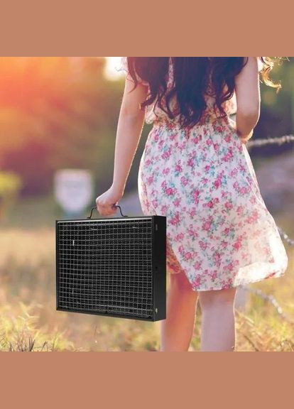 Переносний складний мангал з решіткою TL-353 чорний (2086354109) No Brand (328439681)