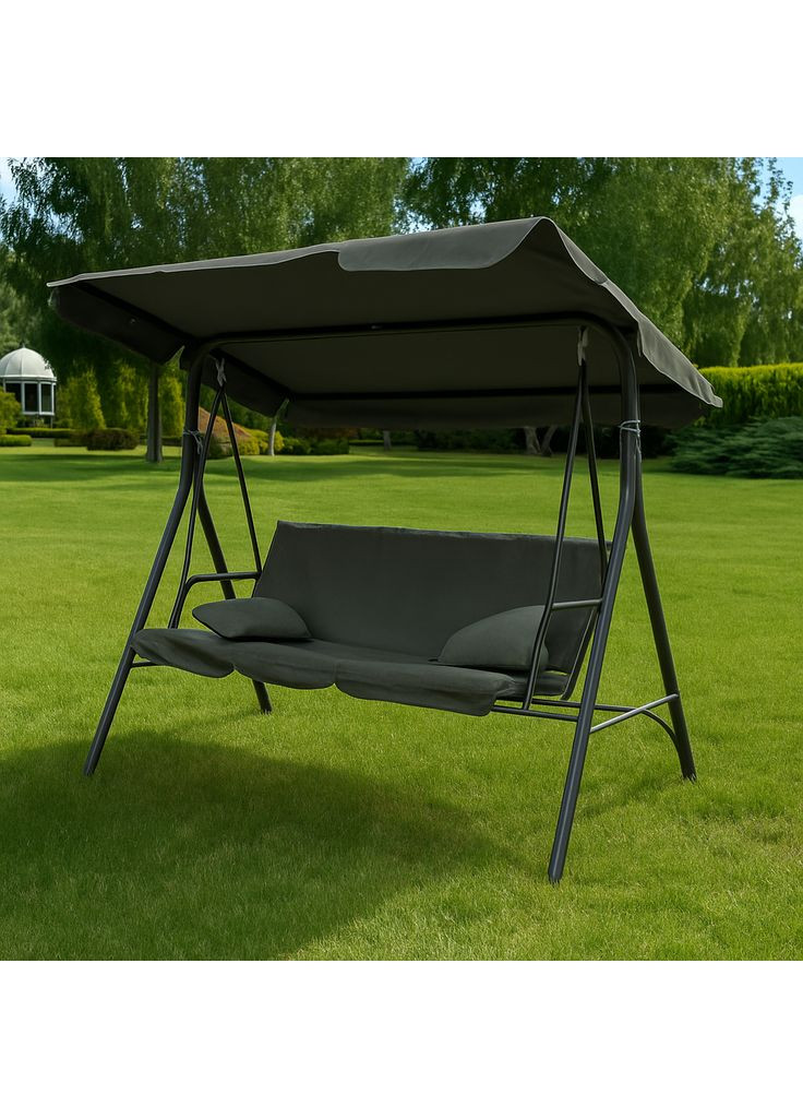 Гойдалка з подушками на 3 особи Grey LEOBRO (361852087)