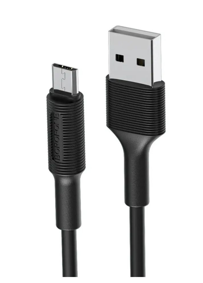 Кабель BX1 USB to MicroUSB цвет черный ЦБ-00220476 Borofone (282743866)