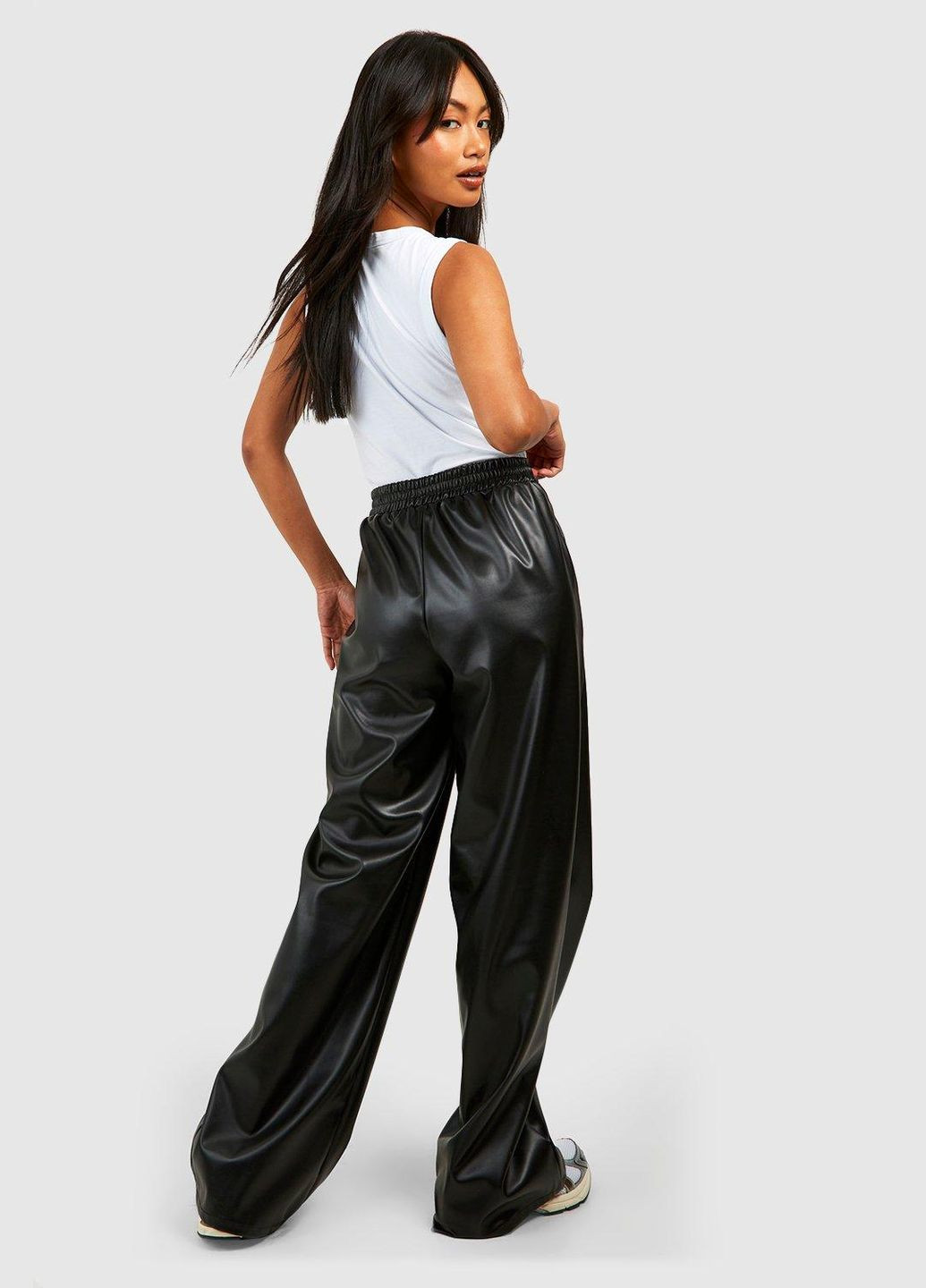 Брюки из искусственной кожи Boohoo (333828653)
