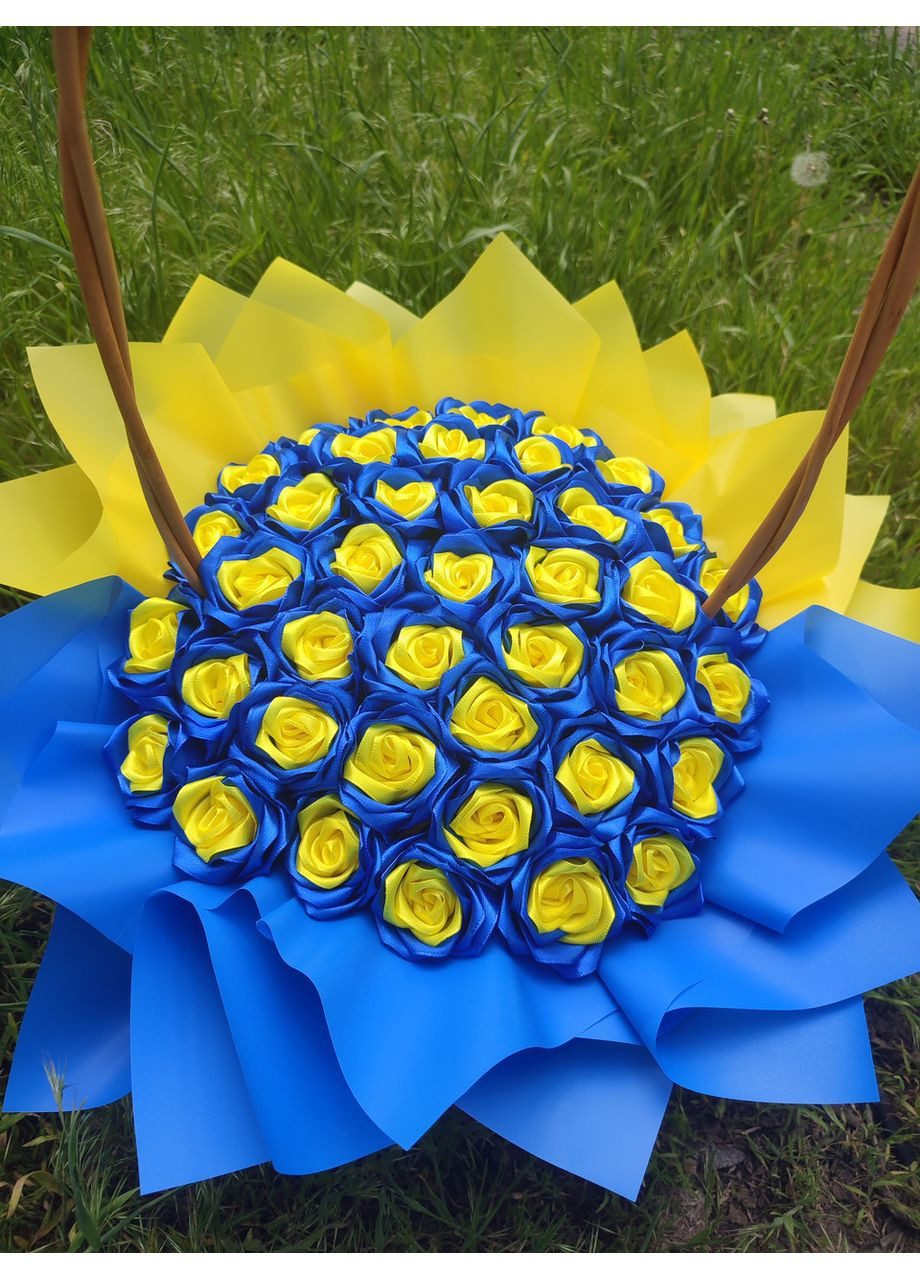 Букет з атласних стрічок No Brand (368672364)