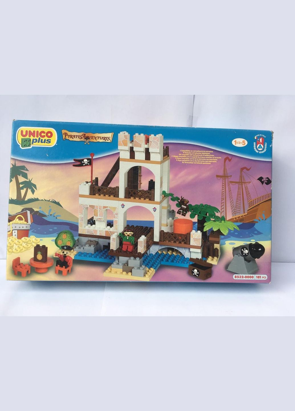 Конструктор 85320000 Замок пиратов 181дет., в корр. 55,5/33/10см Unico (301648527)