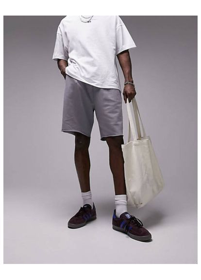 Шорты из структурной ткани 128839859 GREY Topman (370393926)