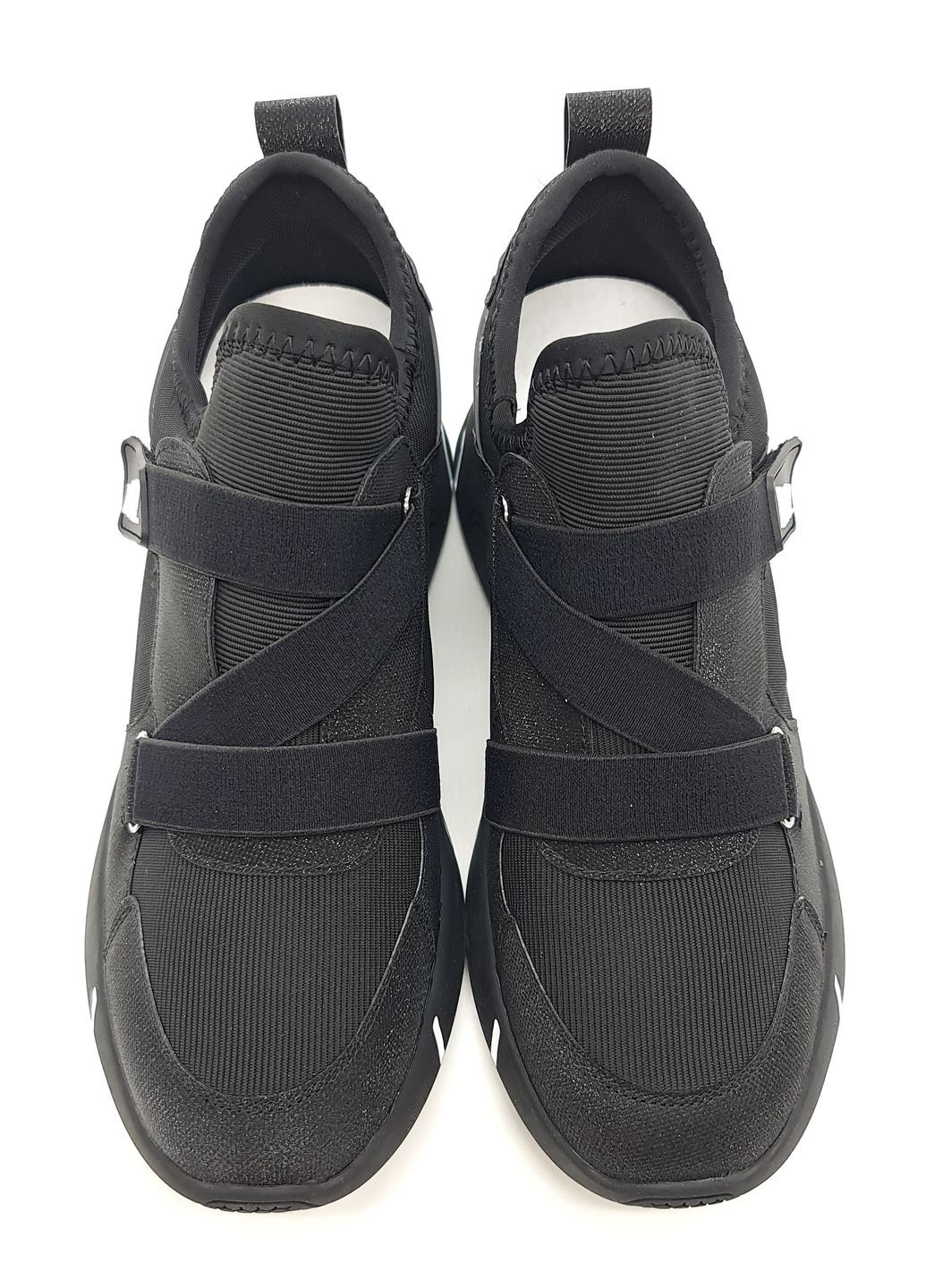Черные всесезонные женские кроссовки черные текстиль l-10-16 23 см(р) Lonza