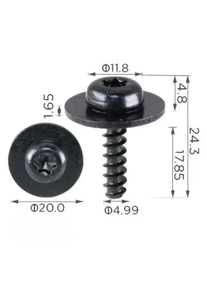 Скоба закладная с саморезом для крепления крыла Ford W708591S424, 1069428 No Brand (391622252)