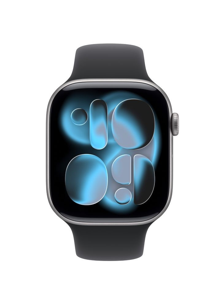 Смарт-часы Watch Series 11 GPS 46mm Space Grey Aluminium Case with Black Sport Band - S/M (MEV04RK/A) Apple (362209041)