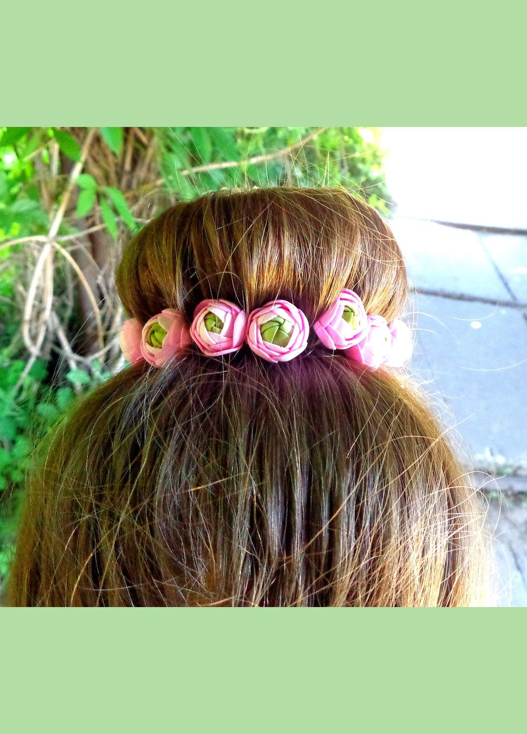 Шпильки для волосся з квітами ручної роботи "Ранункулюс Червоний" No Brand (349843285)