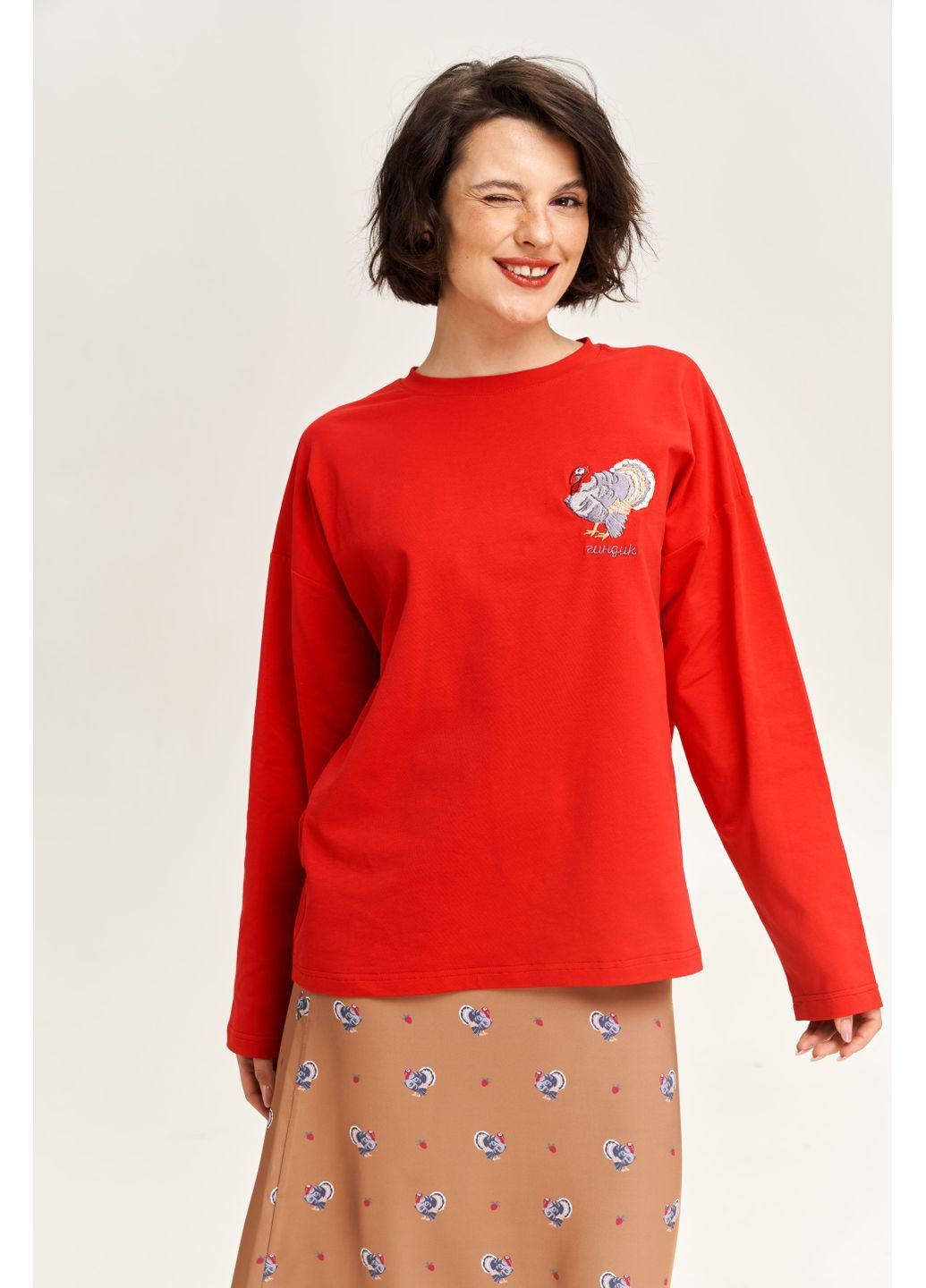 Лонгслів з вишивкою "Гиндик" SYNONYMS (365590771)