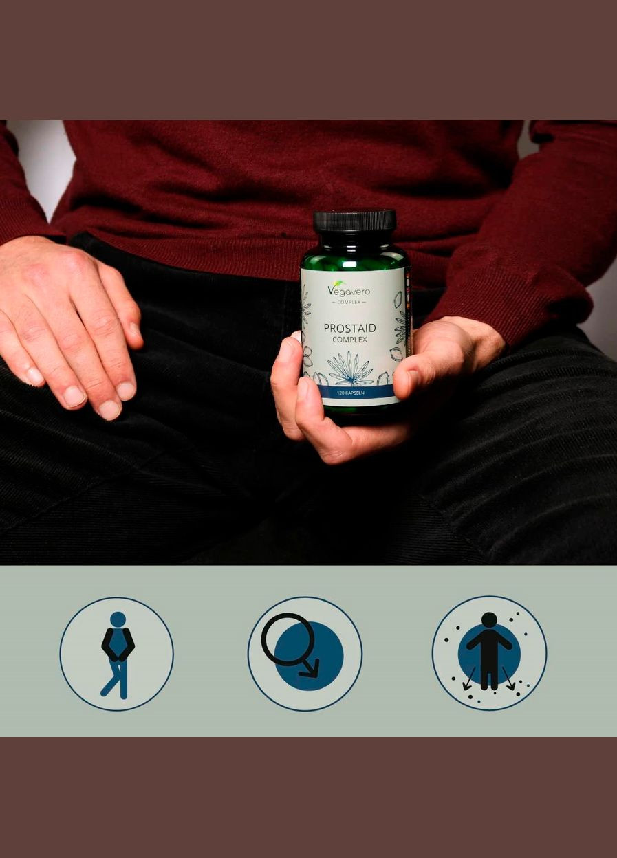 Здоровье простаты ПРОСТАИД (PROSTAID) ® 120 капсул Vegavero (299717783)