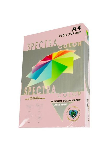 Бумага цветная А4, 80 г/м2 IT 140 Rose, светло-розовая 50 листов Spectra Color (281999649)