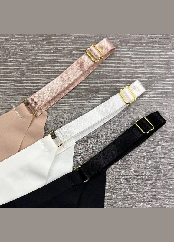 Набір із 6 безшовних жіночих трусиків-танга з регульованими лямками та золотою фурнітурою, мікрофібра, середня посадка No Brand Танга (338221306)