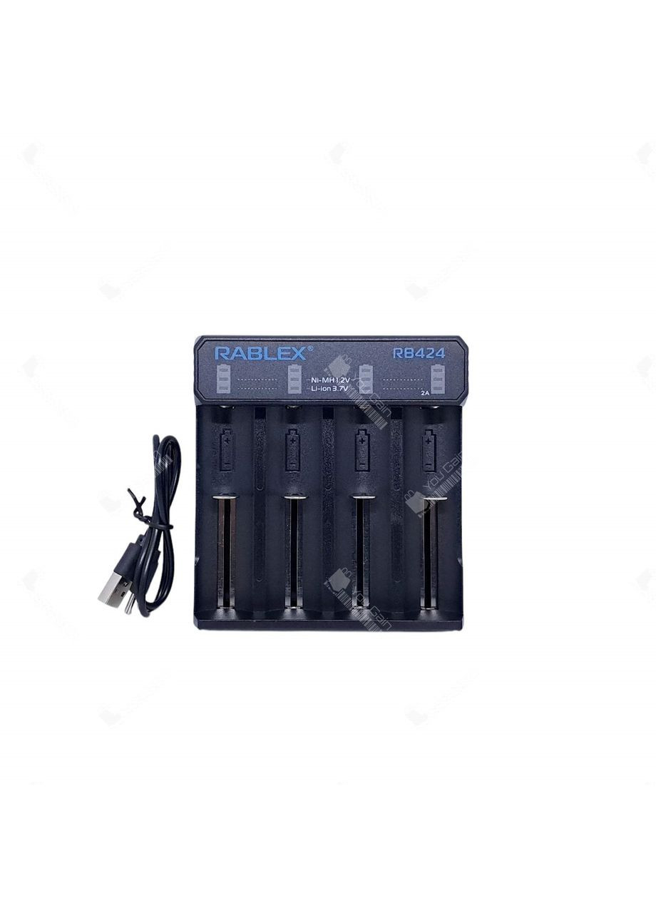 Интеллектуальное зарядное устройство RB424 (Li-Ion, NiMH, NiCd) 2А Rablex (361068591)