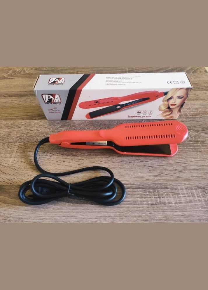 Профессиональный утюг выпрямитель с керамическим покрытием и регулятором температуры PM1226 Pro Promotec (306716575)