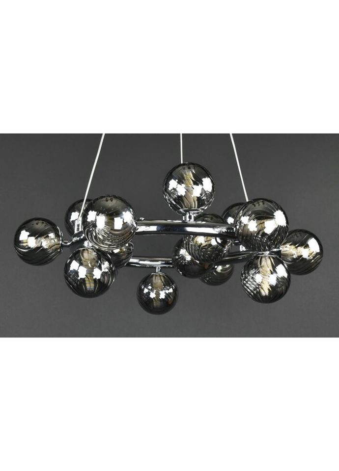 Люстра подвесная на 15 лампочек 27506 Хром 35-140х51х51 см. Sunnysky (324396580)