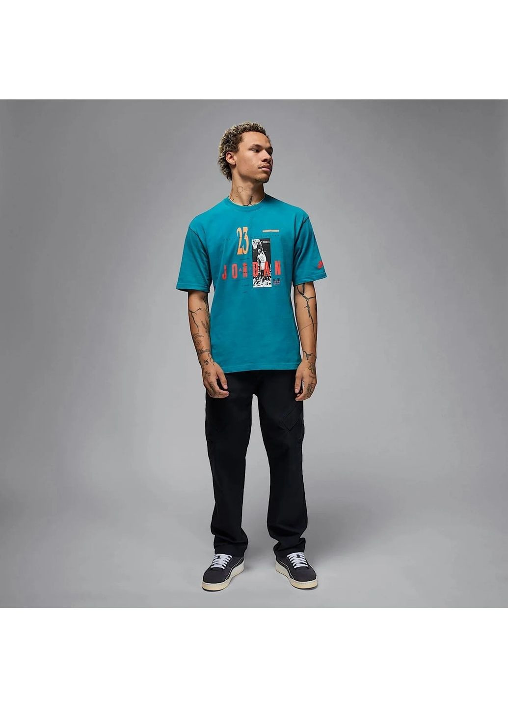 Синя футболка чоловіча mreissue gx ss crew blue Air Jordan