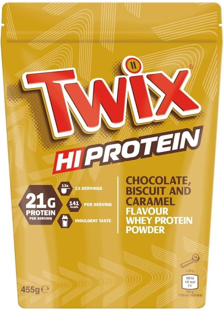 Протеїн Twix Hi Protein Powder 455 г, Chocolate, Biscuit & Caramel Mars (367955583)