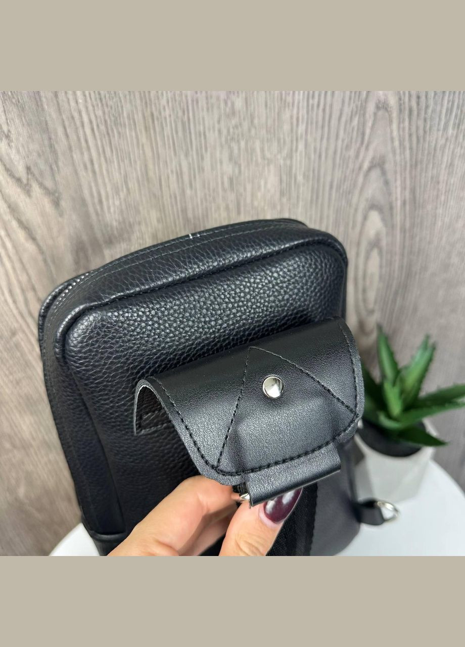 Сумка-бананка слінг чорна No Brand (314455034)