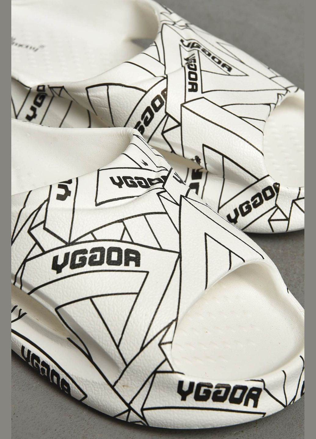 Белые кэжуал шлепанцы мужские пена белого цвета Let's Shop