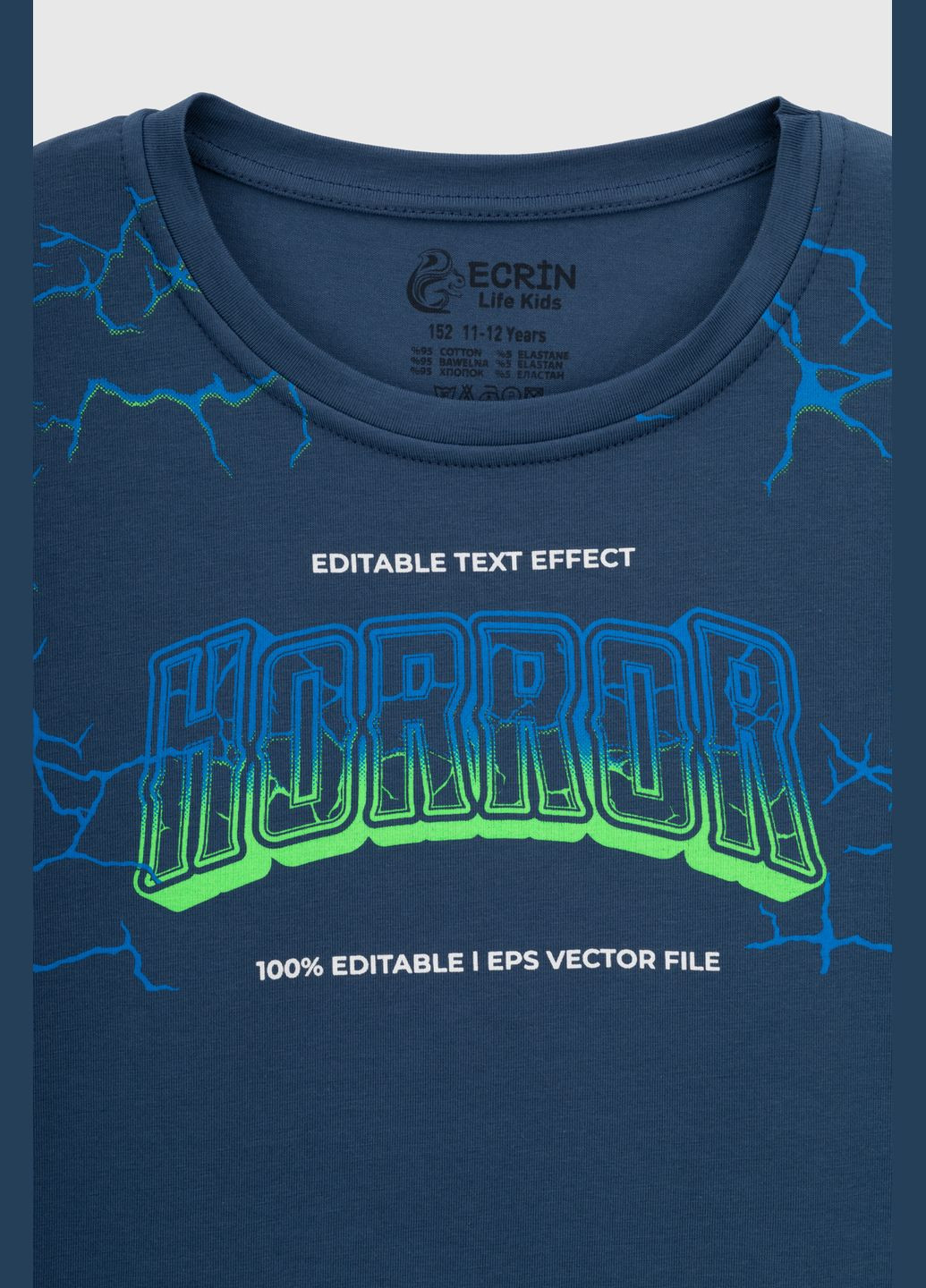Синя літня футболка Ecrin