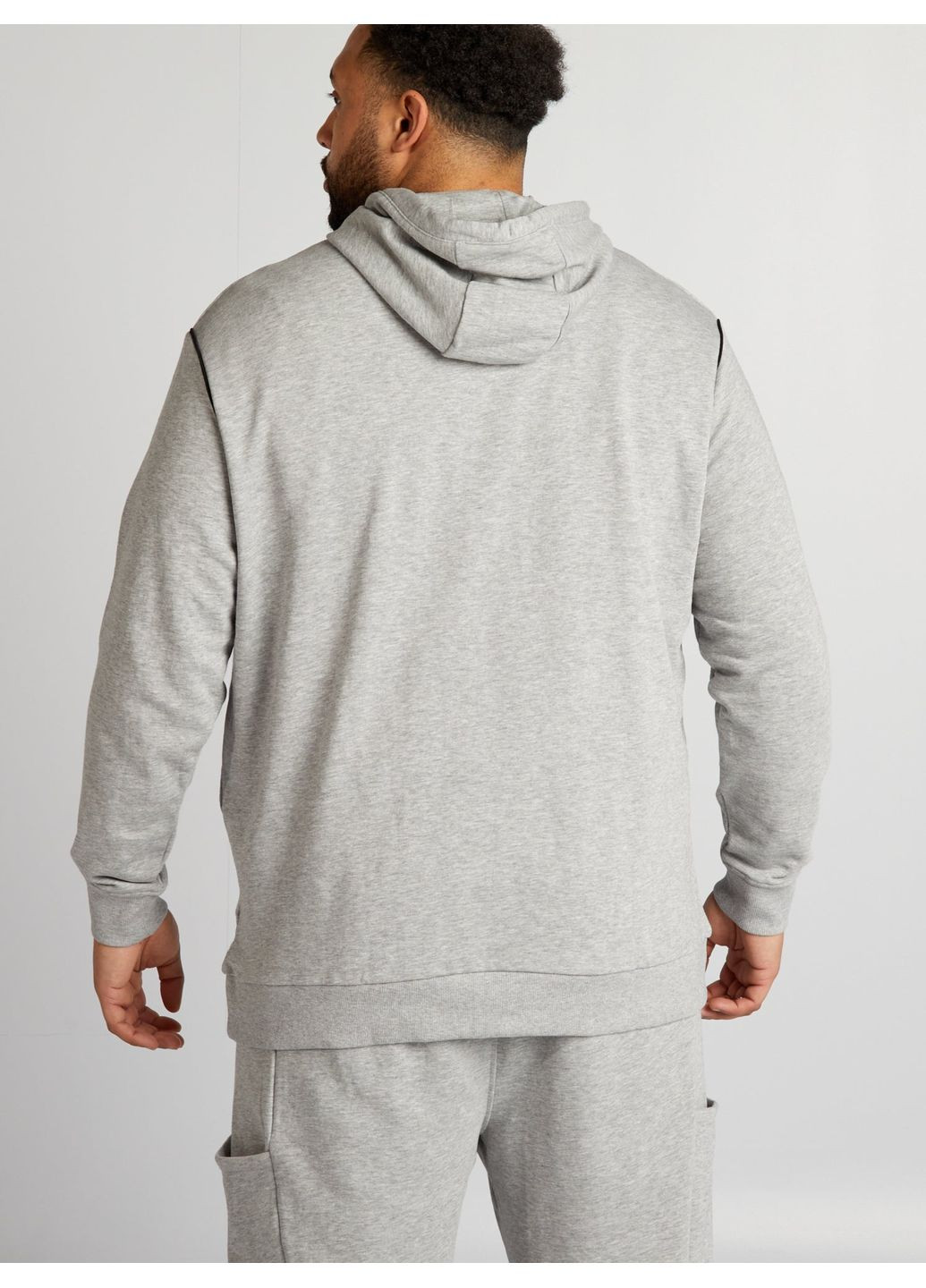 Худи демисезон,серый меланж, Kiabi (356130206)