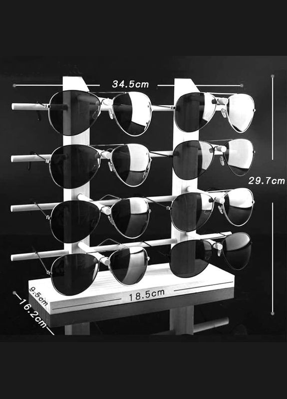 Органайзер для окулярів з дерева Боржомі 4 бланже (ОЧК-400401) No Brand (328081174)