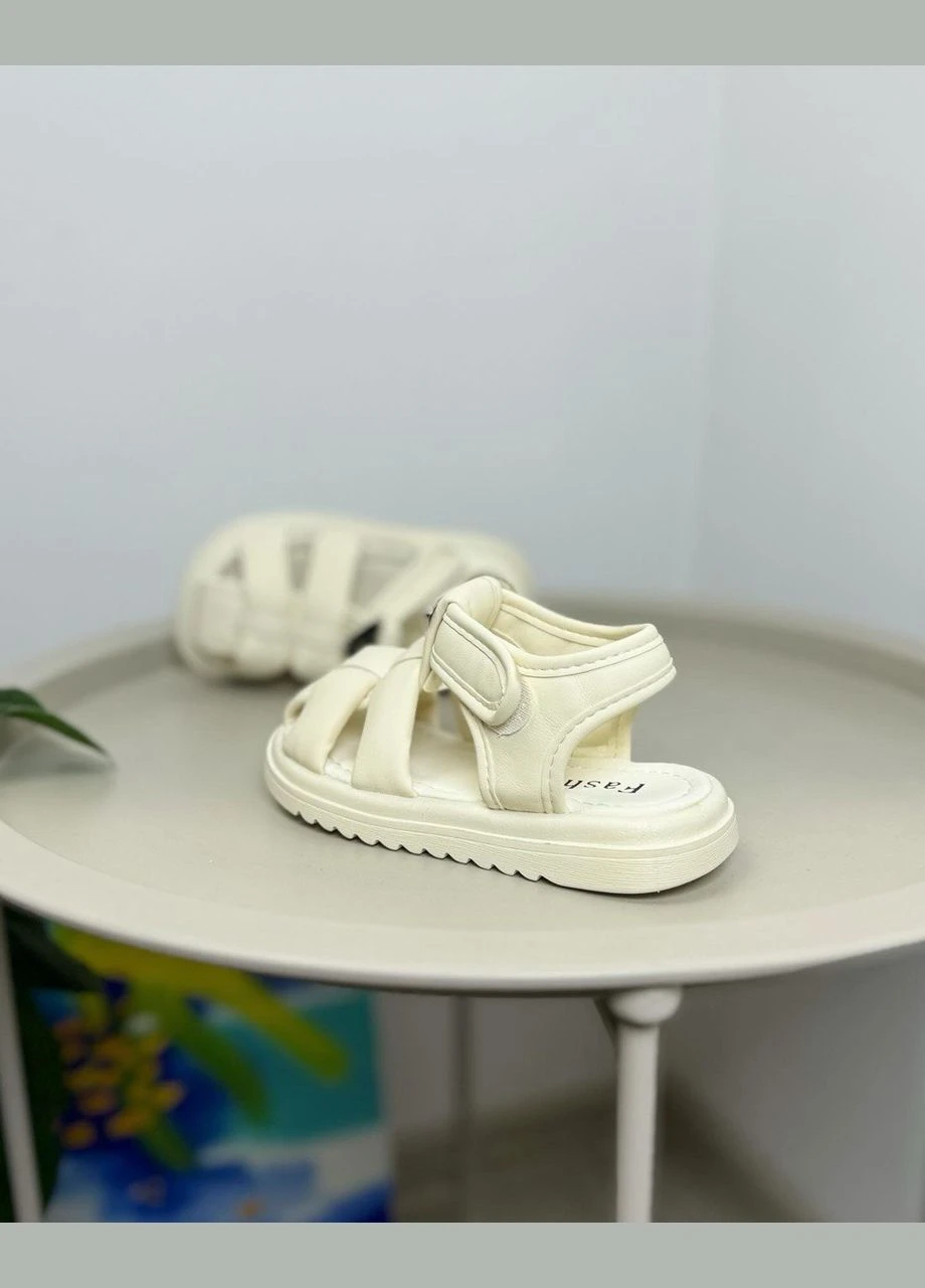 Дитячі босоніжки бежеві 1281 No Brand (326792170)