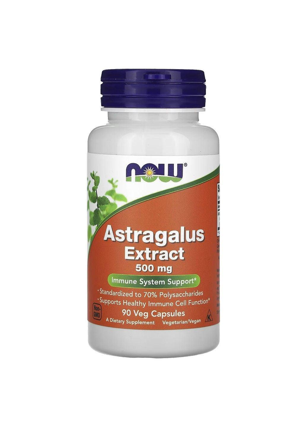 Екстракт Астрагала Astragalus Extract 500мг - 90 вег.капсул Now Foods (293152521)