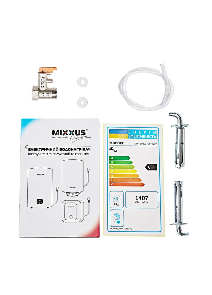 Водонагрівач "Плоский" FLAT DRY накопичувальний 100 л, сухий тен 2 kW (WH0599) Mixxus EWH-10100 (366323105)