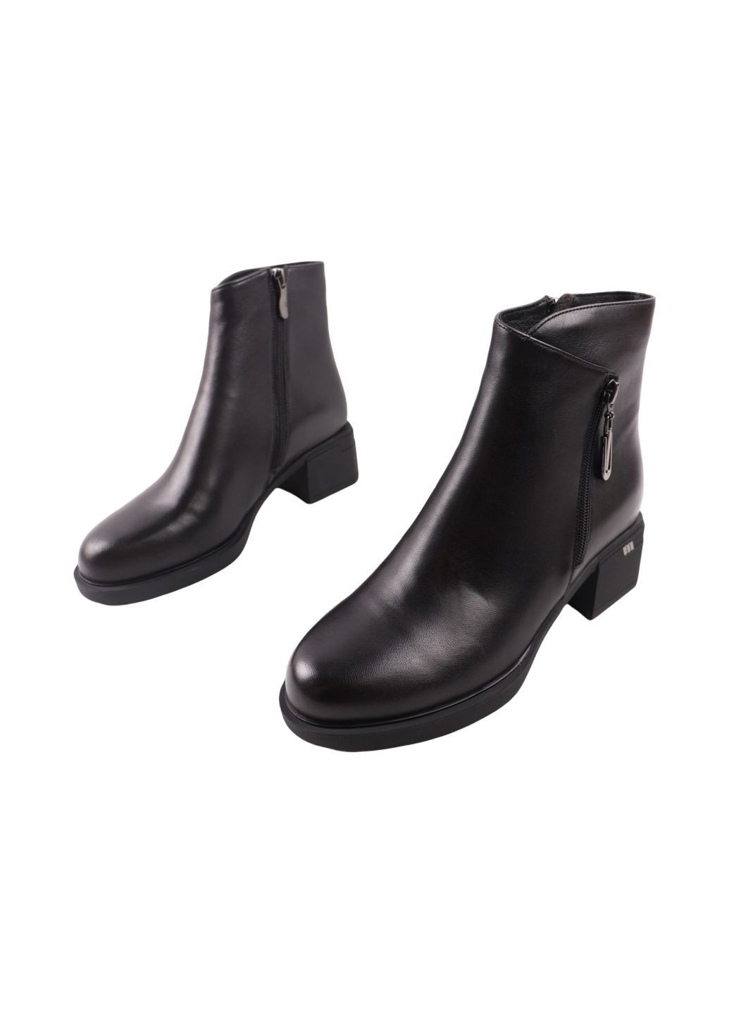 ботинки женские черные натуральная кожа Polann